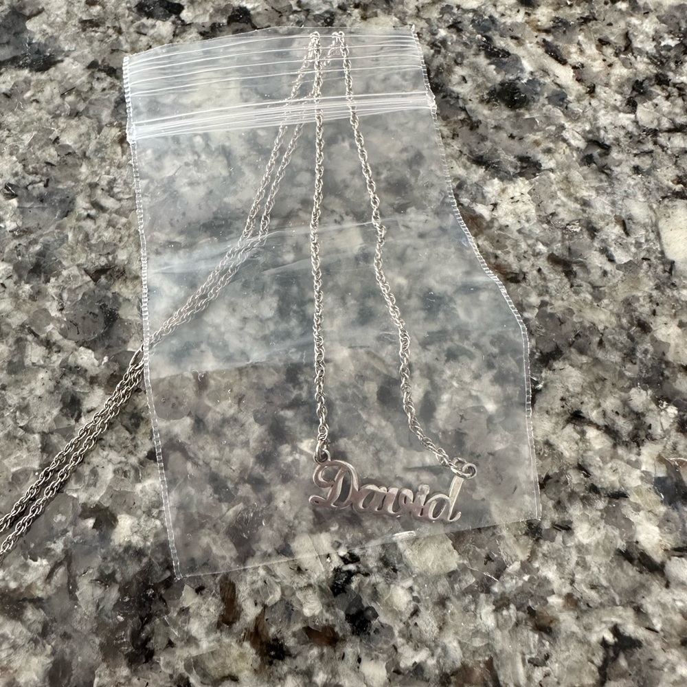 “David” necklace from Zales